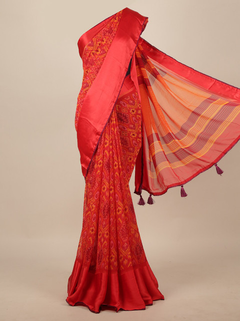 

Pothys Red Floral Saree