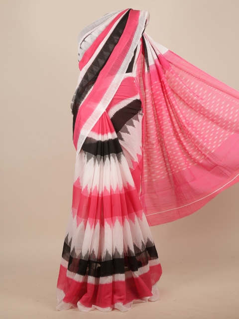 

Pothys Pink & White Saree