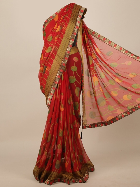 

Pothys Red & Beige Saree