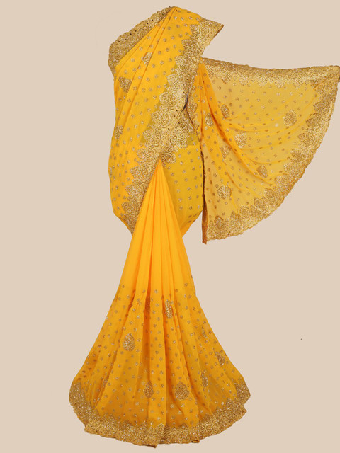

Pothys Yellow Woven Design Saree