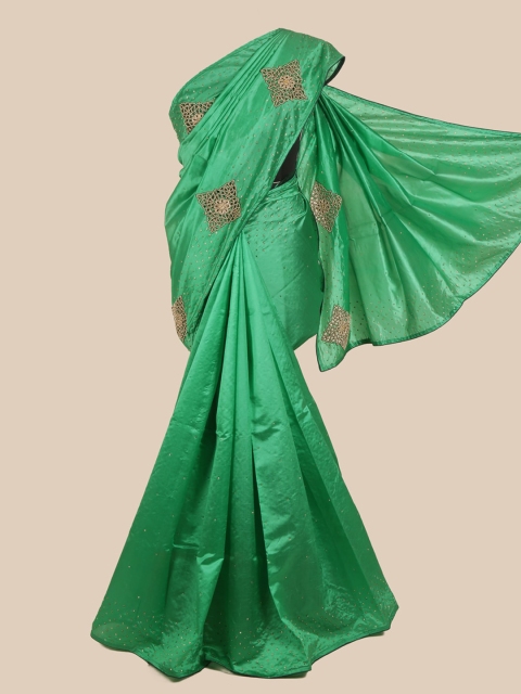 

Pothys Green Ethnic Motifs Art Silk Saree