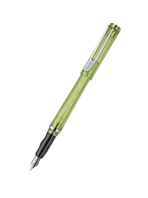 

Pennline Lime Green & Black Solid Crystal Fountain Pen