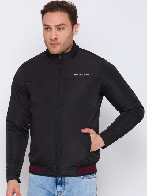 

Being Human Men Black Lightweight Open Front Jacket