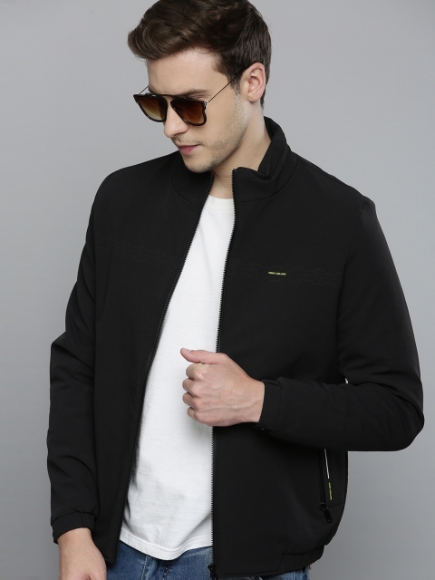 

Fort Collins Men Black Mock Collar Tailored Jacket