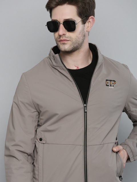 

Fort Collins Men Grey Solid Lightweight Outdoor Sporty Jacket