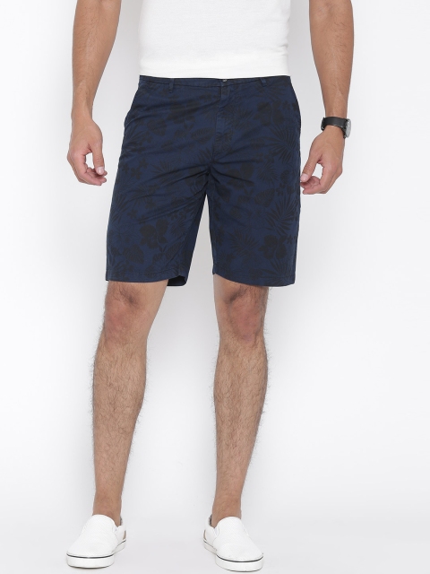 

Arrow Sport Men Navy Printed Shorts, Navy blue