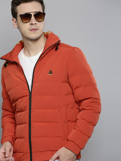 

Fort Collins Men Orange Mock Collar Puffer Jacket