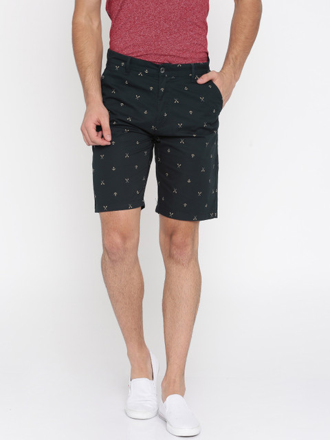 

Arrow Sport Men Navy & Beige Printed Regular Fit Regular, Navy blue