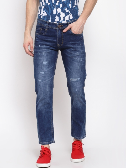 

Xee Men Blue Mildly Distressed Light Fade Jeans