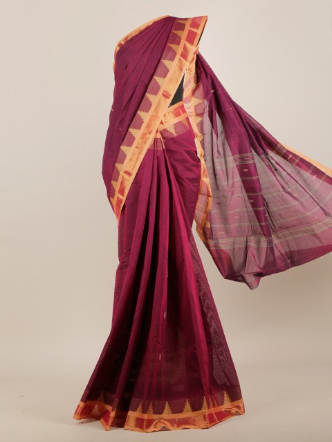 

Pothys Magenta Pure Cotton Saree