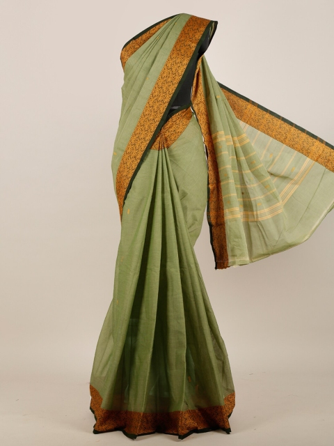 

Pothys Green Pure Cotton Saree