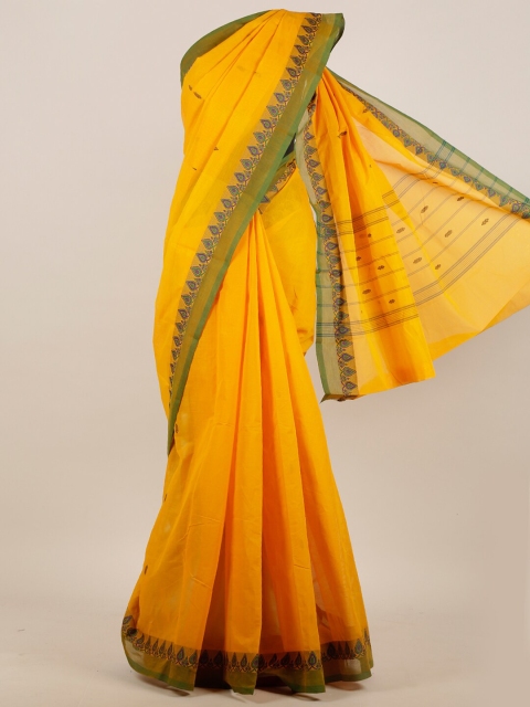 

Pothys Yellow Pure Cotton Saree