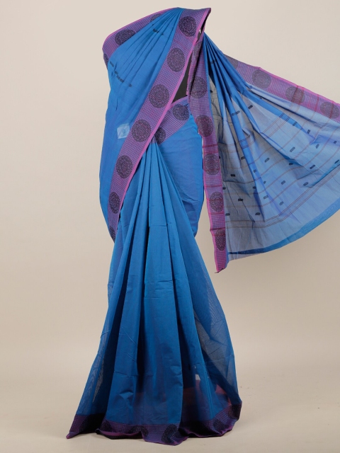 

Pothys Blue Pure Cotton Saree