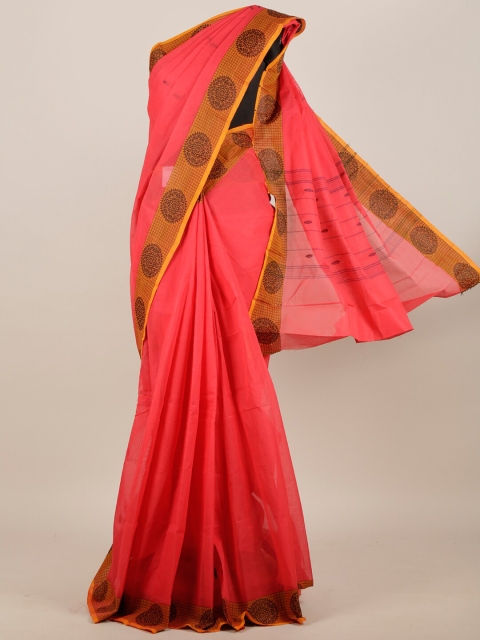 

Pothys Pink Pure Cotton Saree