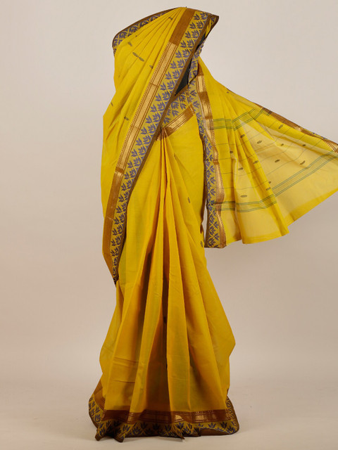 

Pothys Yellow Pure Cotton Saree