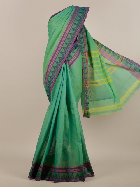 

Pothys Green Pure Cotton Saree