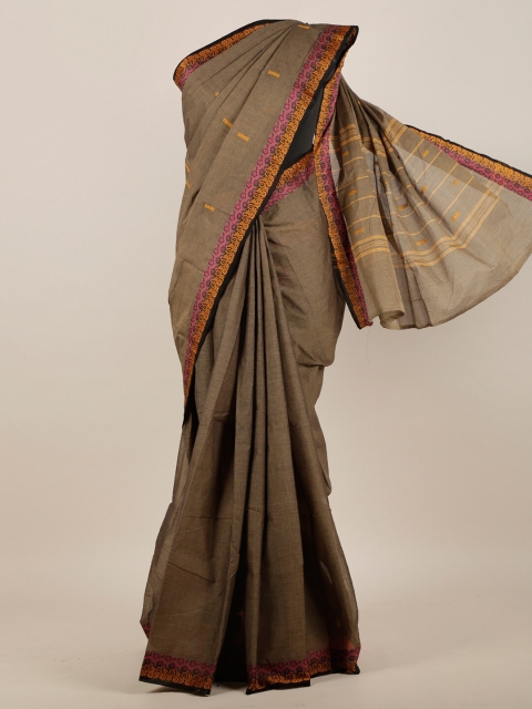 

Pothys Taupe Woven Design Pure Cotton Saree