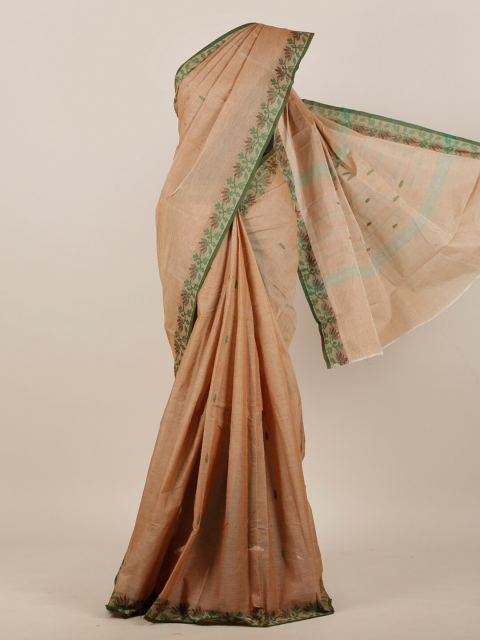 

Pothys Cream-Coloured Floral Pure Cotton Saree