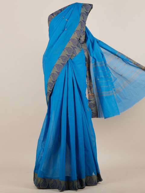 

Pothys Blue Pure Cotton Saree