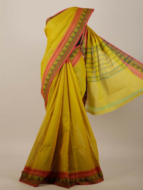 

Pothys Green Pure Cotton Saree