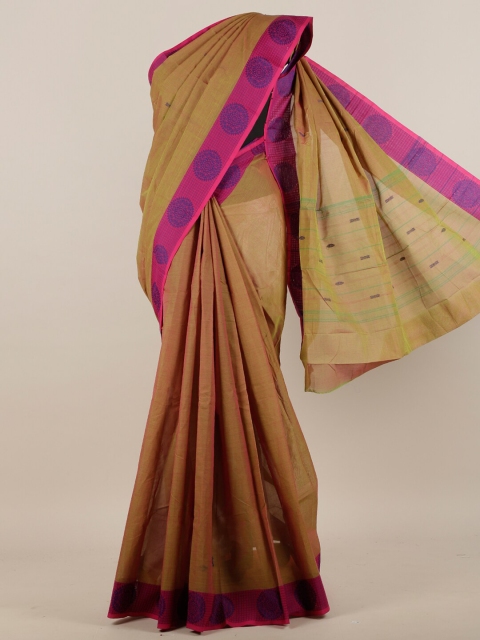 

Pothys Cream-Coloured Floral Pure Cotton Saree