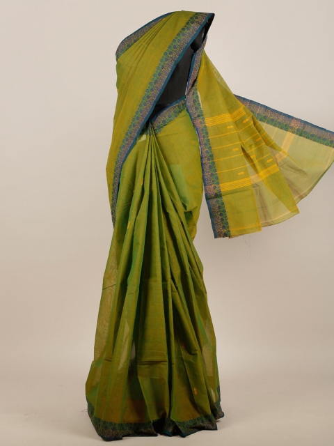 

Pothys Green Pure Cotton Saree