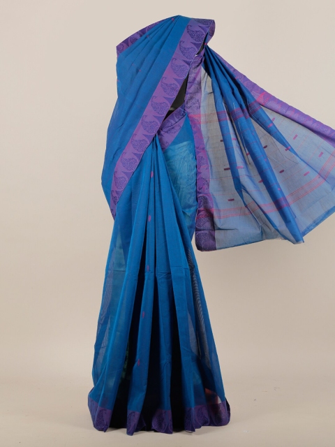 

Pothys Blue Pure Cotton Saree