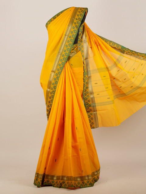 

Pothys Yellow Pure Cotton Saree