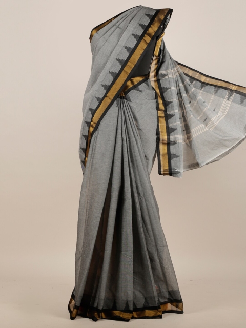 

Pothys Grey Pure Cotton Saree