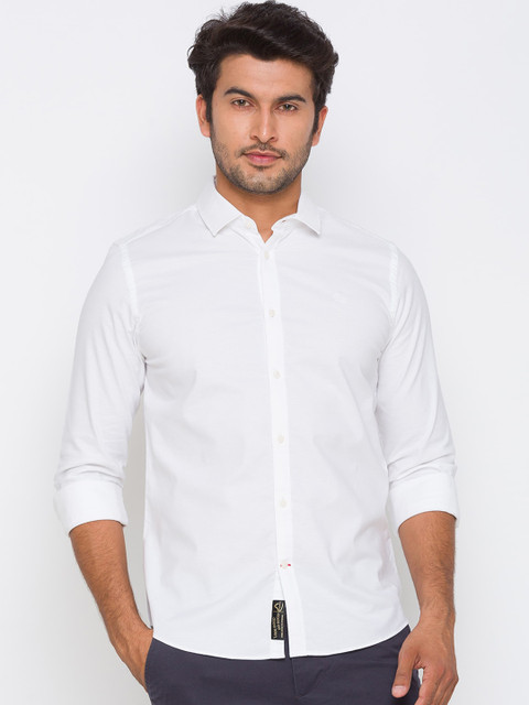 

Being Human Men White Slim Fit Casual Shirt