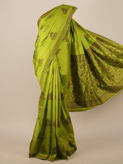 

Pothys Green Woven Design Jute Silk Saree