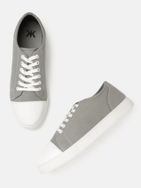 

Kook N Keech Women Grey Solid Sneakers