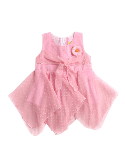 

The Magic Wand Girls Pink Georgette Dress