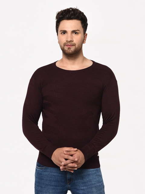 

98 Degree North Men Burgundy Pullover