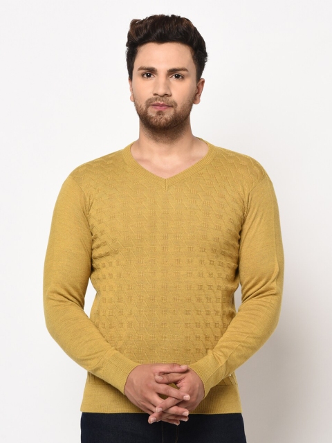 

98 Degree North Men Beige Pullover