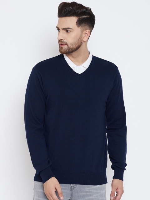 

98 Degree North Men Navy Blue Pullover