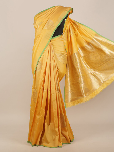

Pothys Yellow Butter Silk Saree