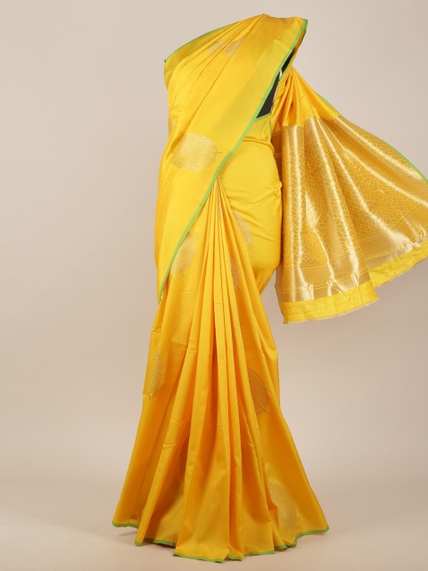 

Pothys Yellow Butter Silk Saree