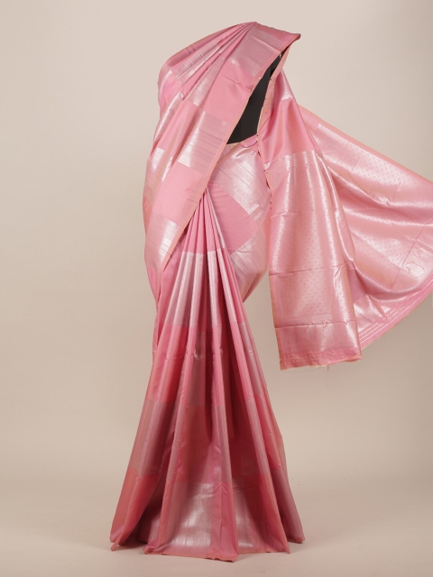 

Pothys Pink Ethnic Motifs Art Silk Saree