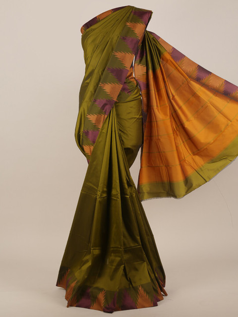

Pothys Green & Yellow Art Silk Saree