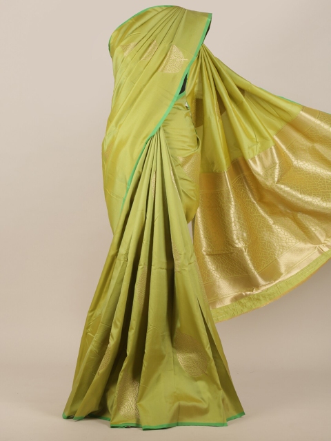 

Pothys Green Floral Art Silk Saree
