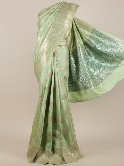 

Pothys Green Ethnic Motifs Art Silk Saree