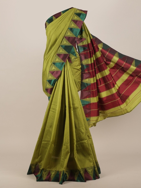 

Pothys Green & Maroon Art Silk Saree