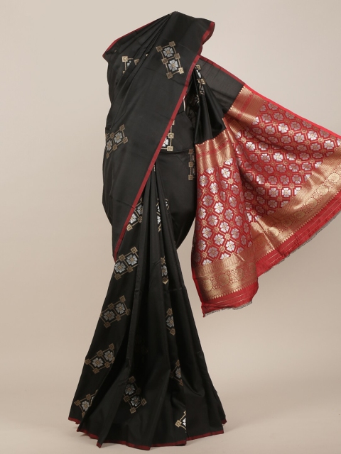 

Pothys Black & Red Art Silk Saree