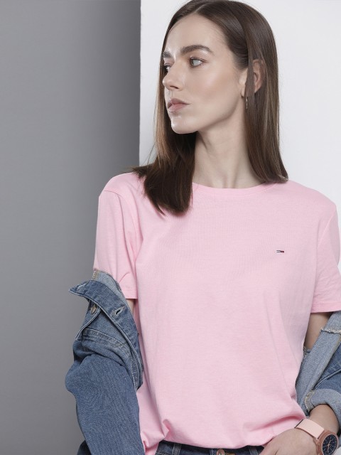 

Tommy Hilfiger Women Pink Organic Cotton T-shirt