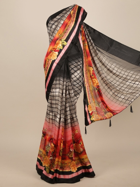 

Pothys Women Muticolour Geometric Printed Saree, Multi
