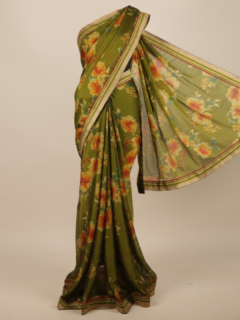 

Pothys Green Floral Saree