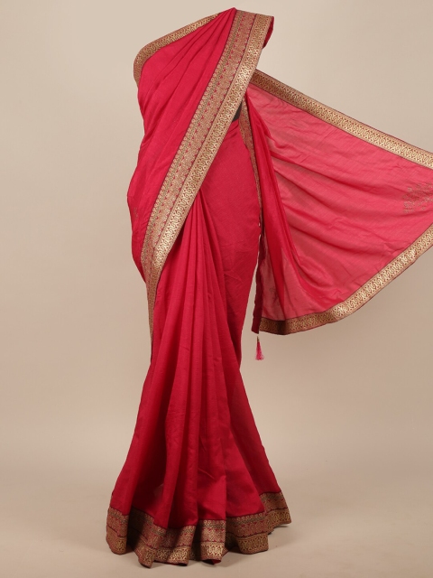 

Pothys Red Jute Silk Saree