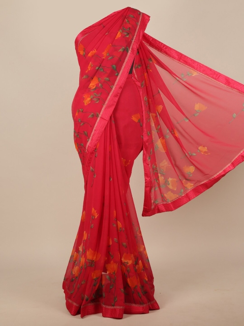 

Pothys Pink Floral Saree