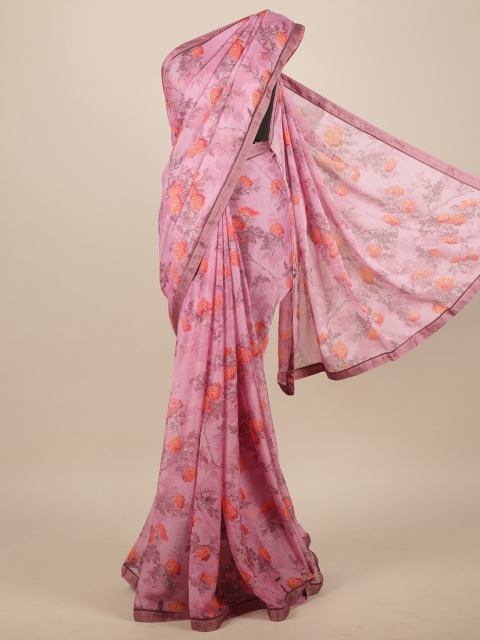 

Pothys Pink & Coral Floral Prnted Saree